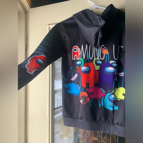 AMONG US Imported Zippered Jacket with Hood, Size 14-16, Unisex. HARD TO FIND!! - Picture 5 of 13